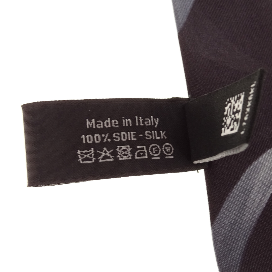 Chanel Twilly Black Ribbon Print 100% Silk