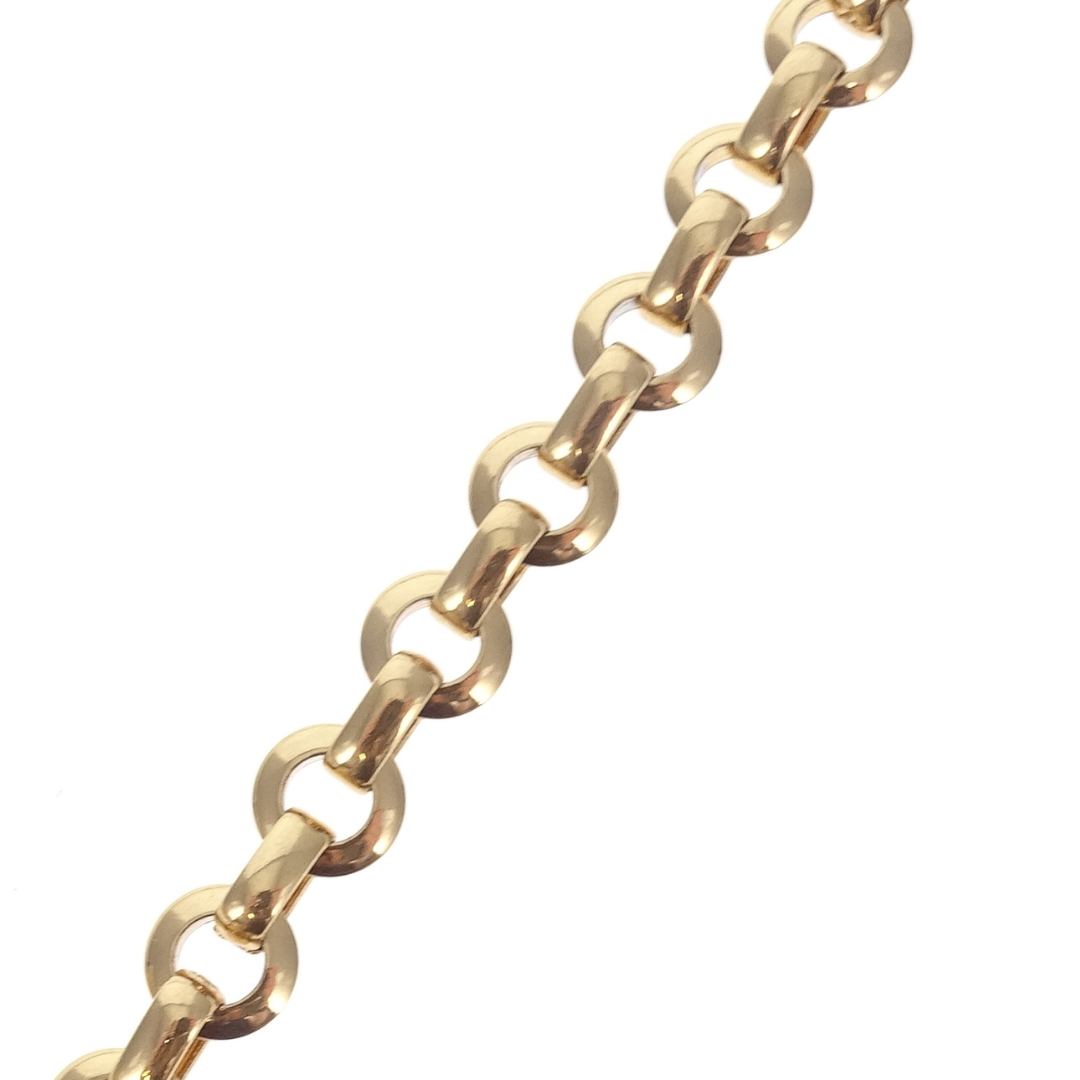 Chloe Script Logo Chain Belt Brass