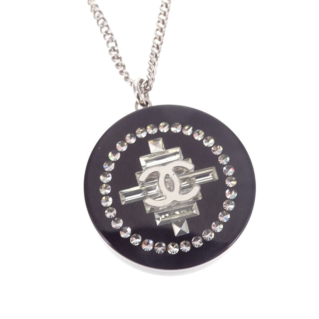 Chanel Round Necklace Resin and Crystal CC 2011