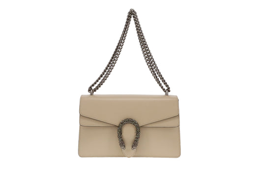 Gucci Ivory Leather Small Dionysus