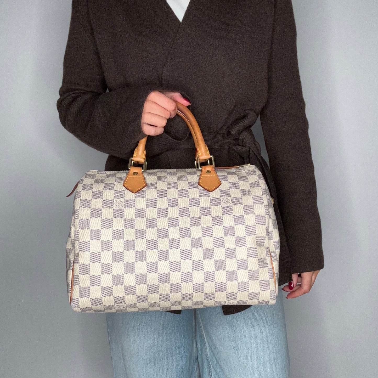 Louis Vuitton Speedy 30 Damier Azur Sp4087 - 2007