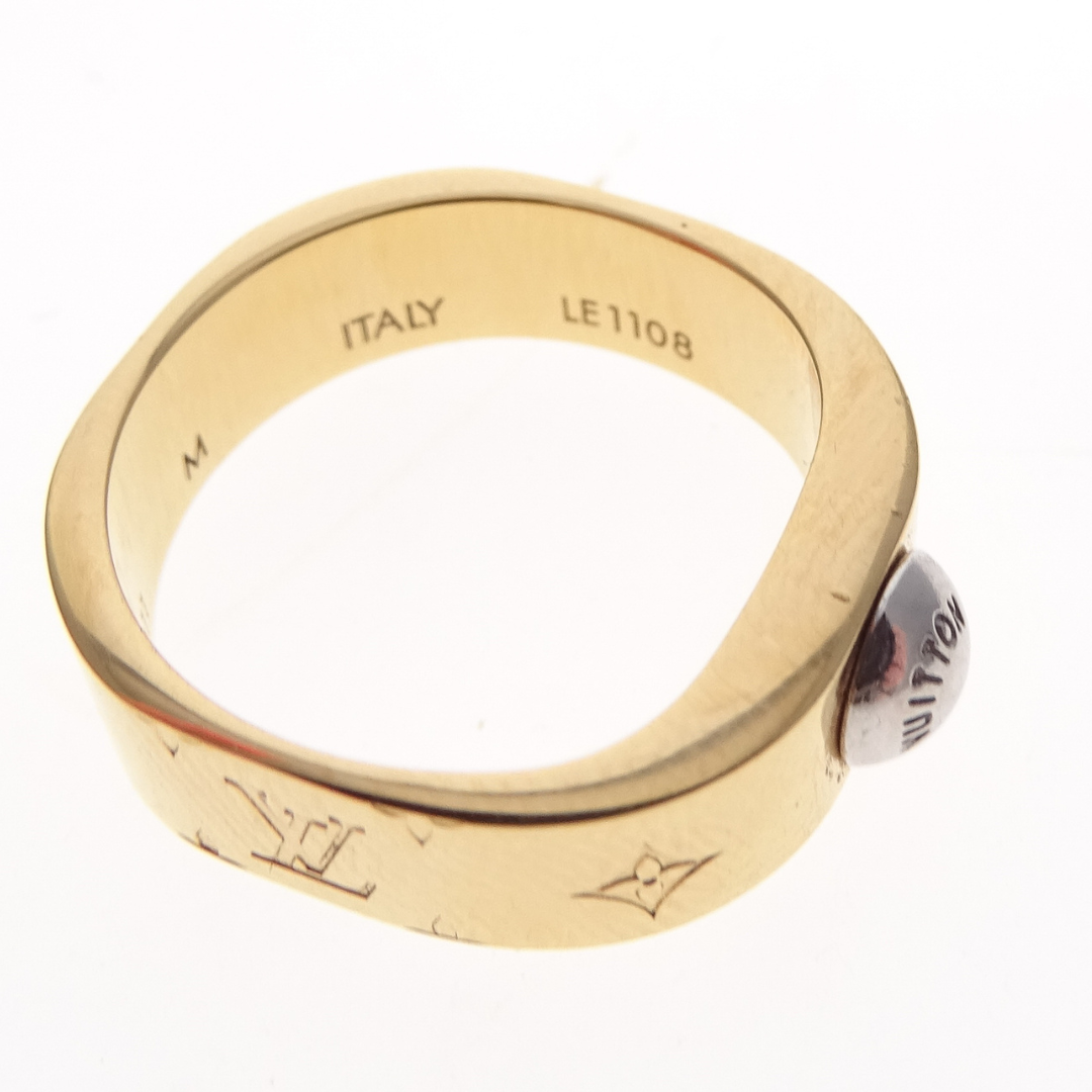 Louis Vuitton Nanogram Ring Gold/Silver Tone (M - size 54)