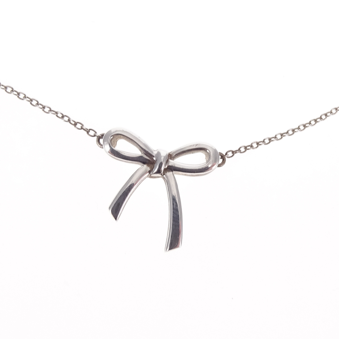 Tiffany & Co Bow Necklace Sterling Silver
