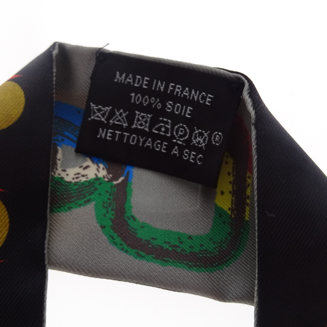 Hermes Twilly 100% Silk Multi