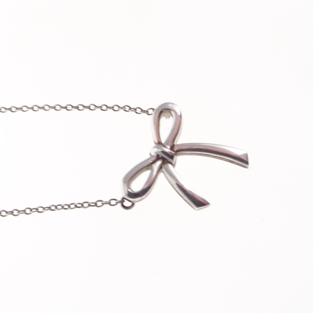 Tiffany & Co Bow Necklace Sterling Silver