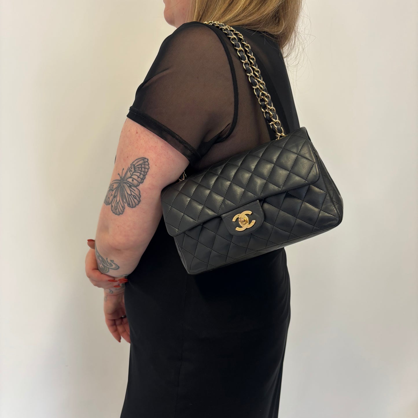 Chanel Classic Double Flap Small Black GHW 2008/09