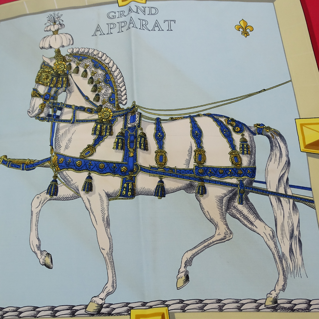 Hermes Grand Apparat 100% Silk Scarf 90