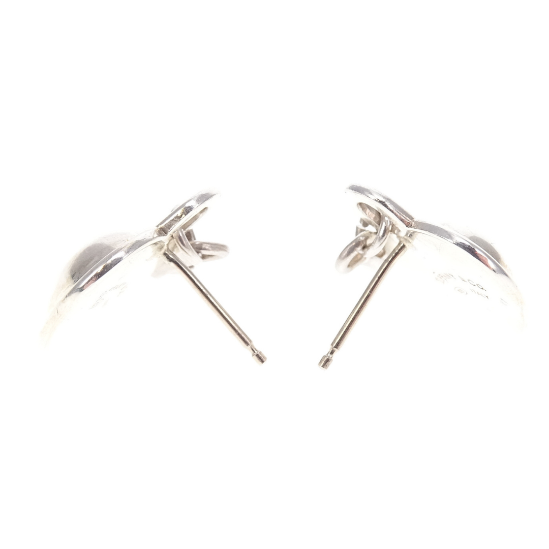 Tiffany & Co Heart Padlock and Key Earrings Sterling Silver