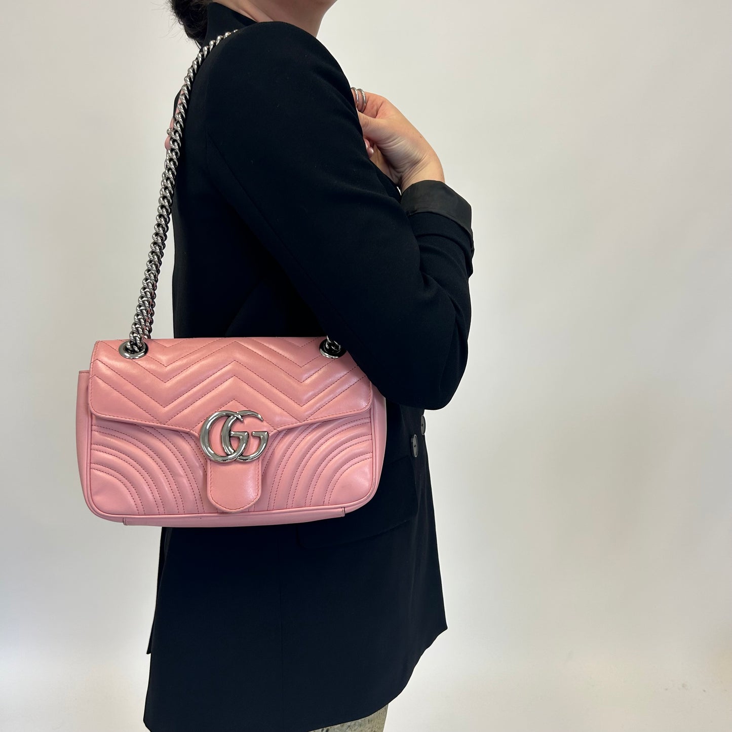 Gucci Small GG Marmont Matelasse Crossbody