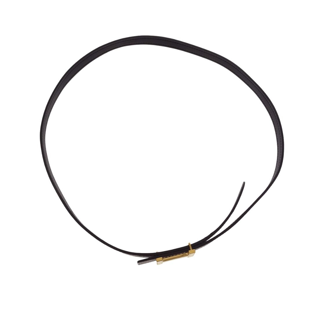 Hermes 13mm Belt with Focus Buckle Noir/Etoupe 75mm