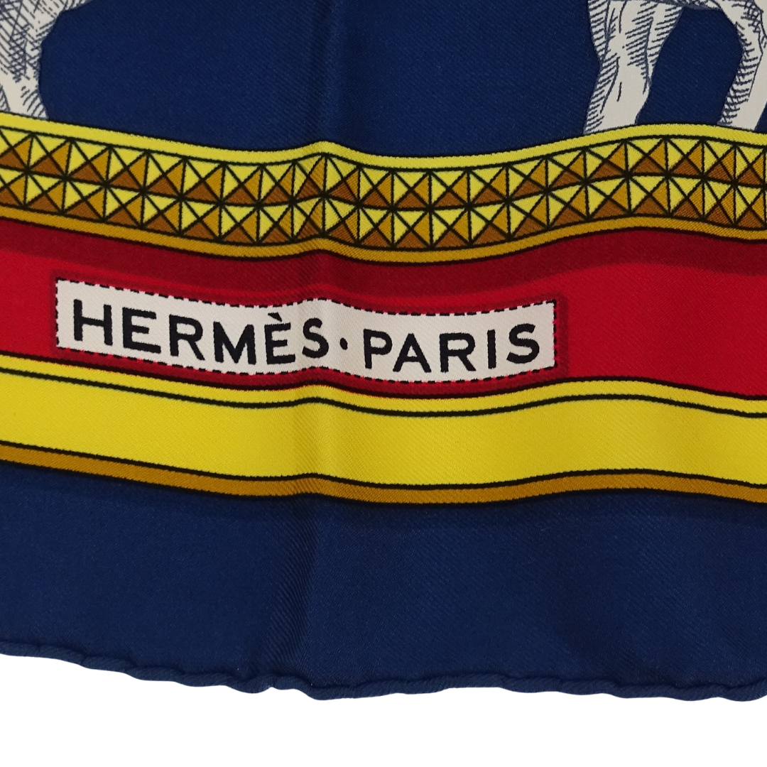 Hermes Grand Apparat 100% Silk Scarf 90