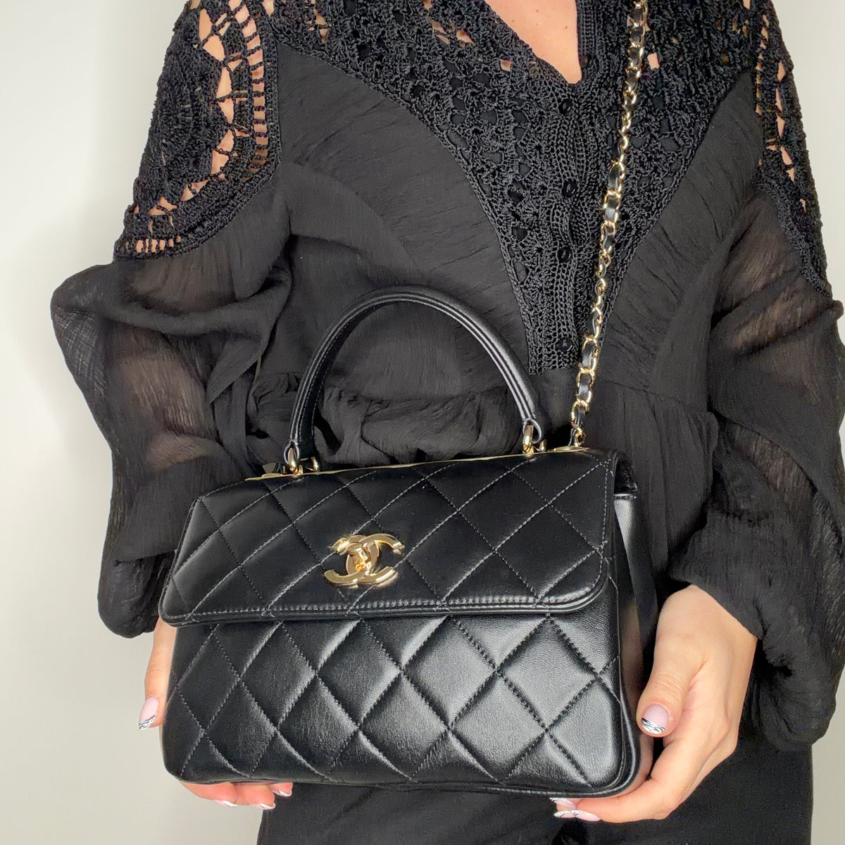 Chanel Trendy Medium Black With Gold Hardware 2019/20