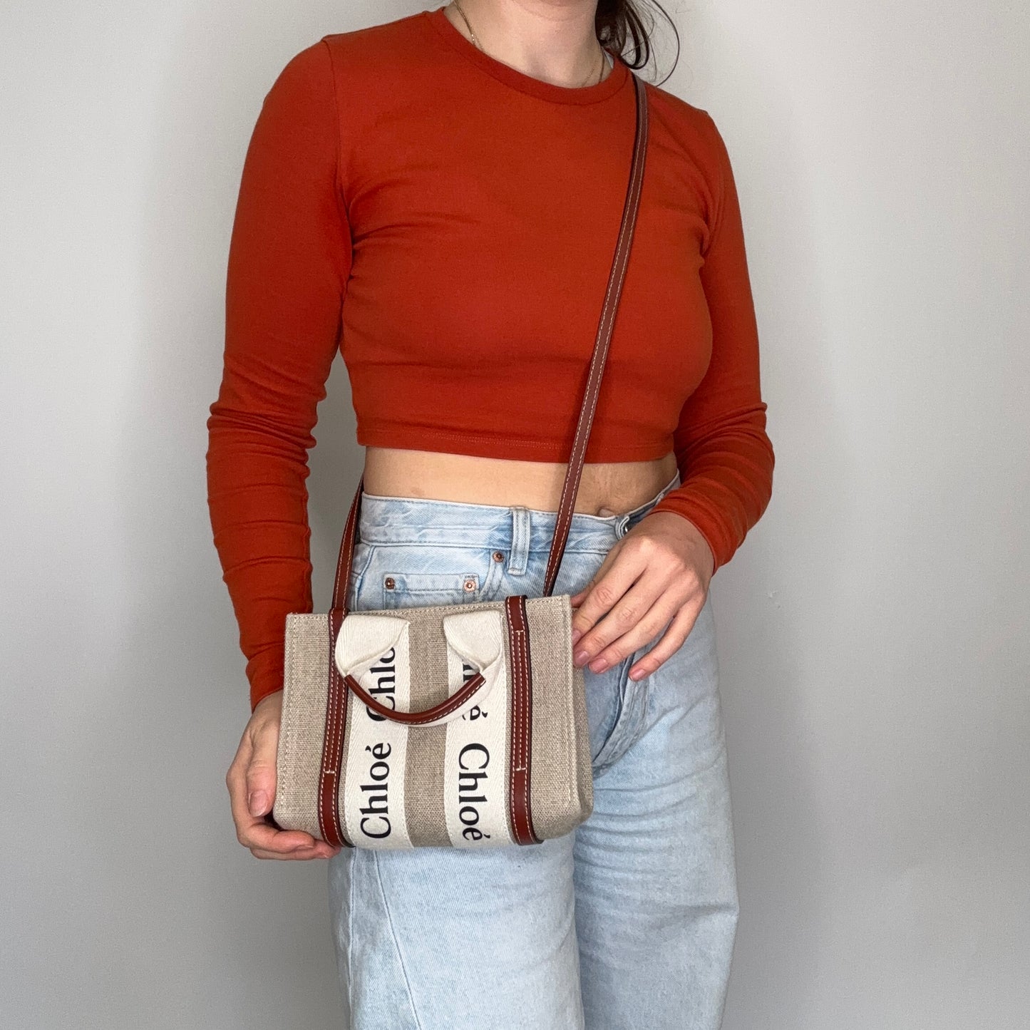 Chloe Woody Tote Mini