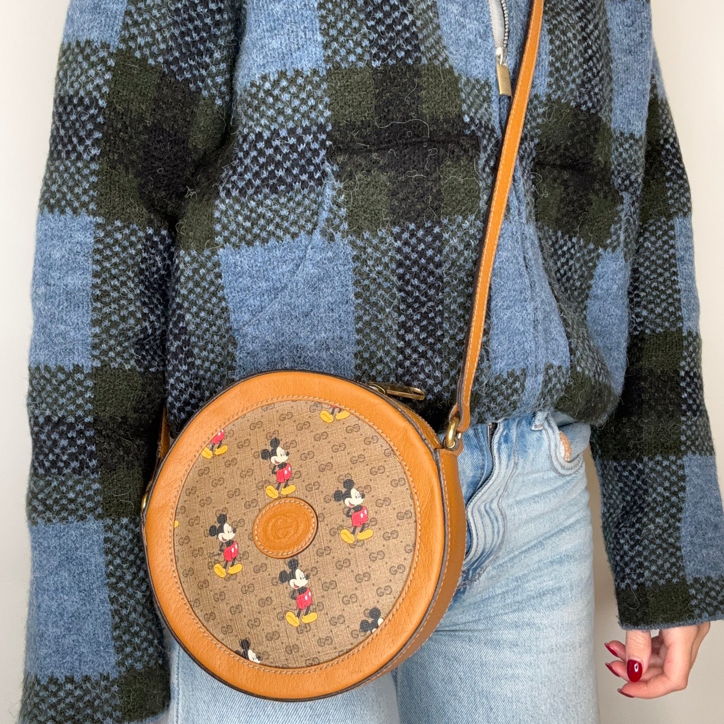 Gucci X Disney Round Mickey Mouse Crossbody Bag