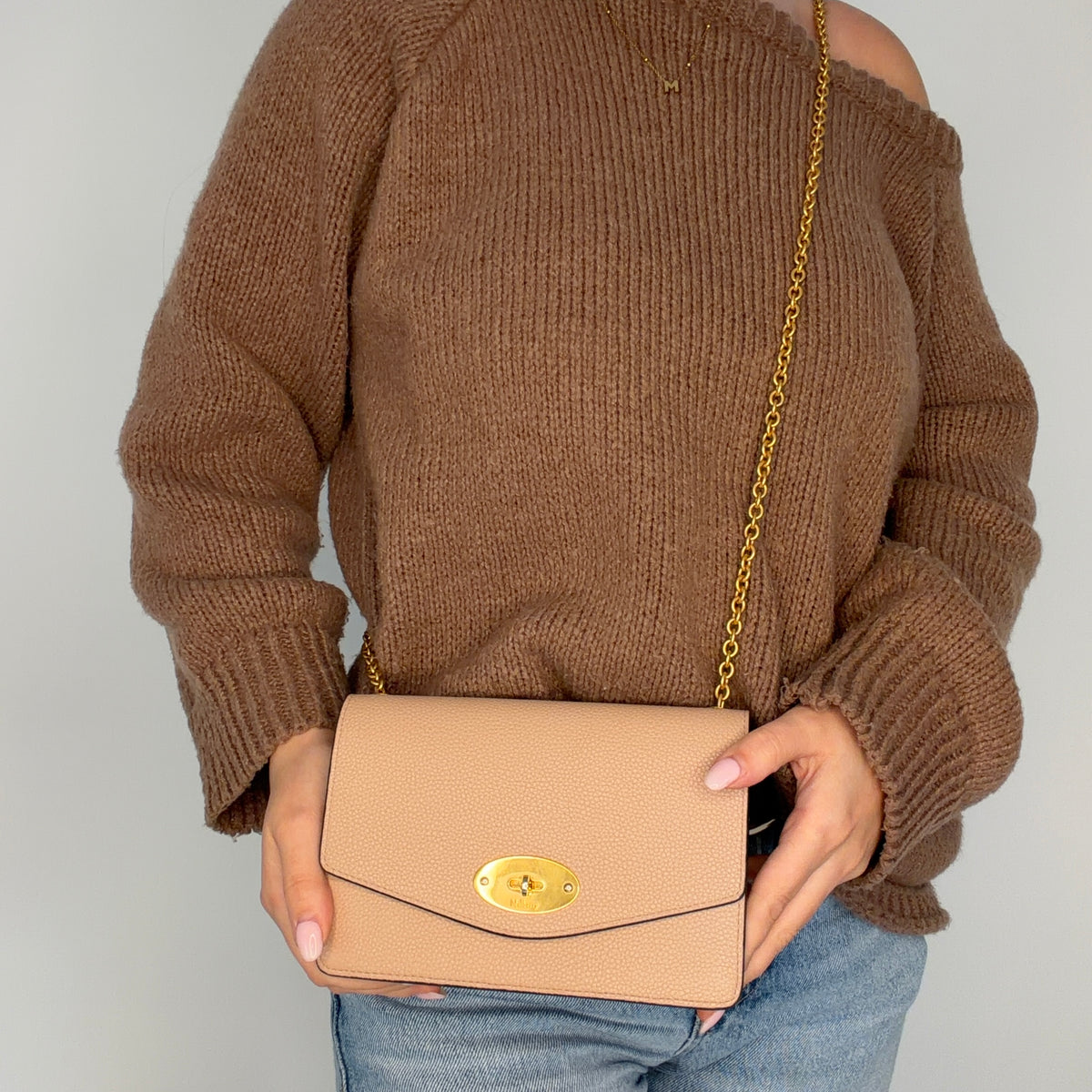 Mulberry Darley Small Putty