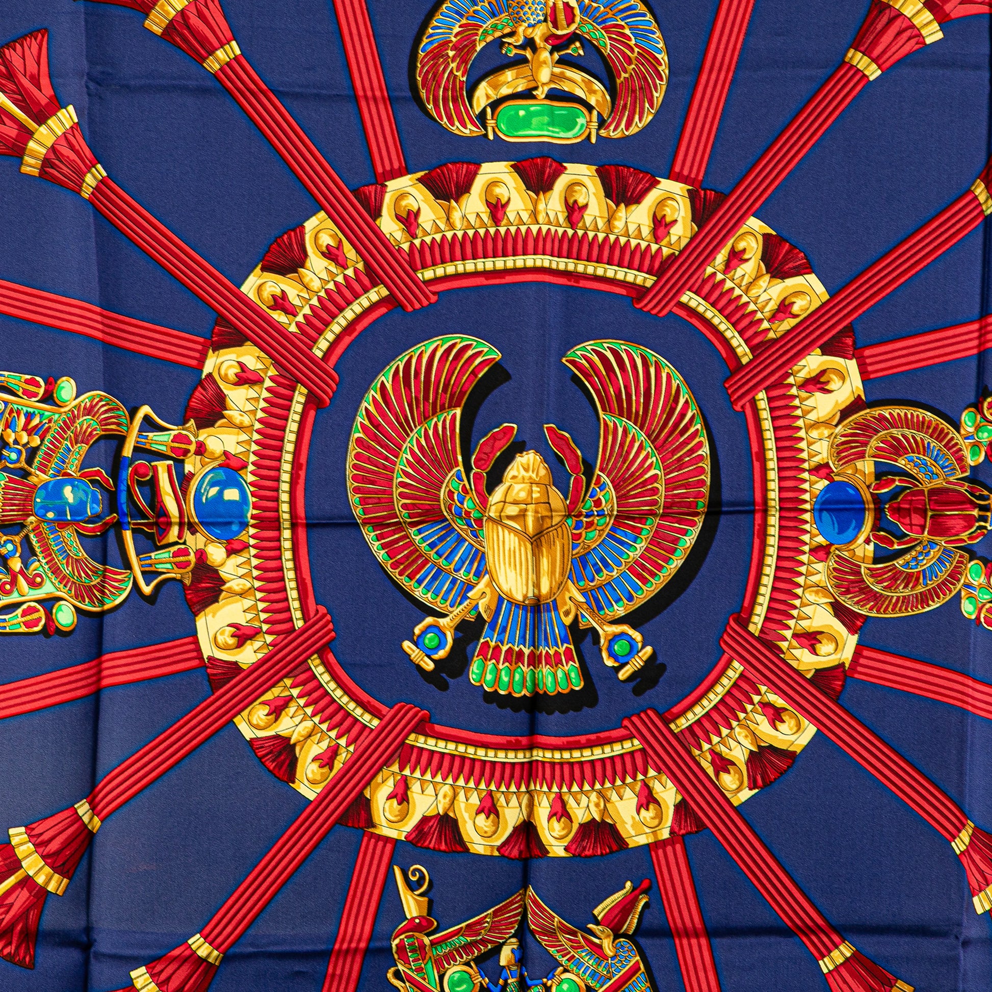 Scarabees Et Pectoraux Silk Scarf Image# 5