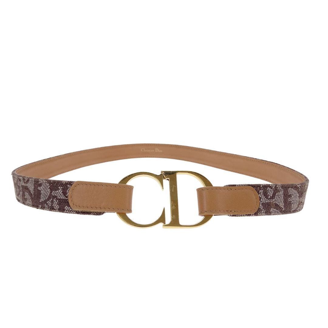 Dior CD Buckle Oblique Strap Belt 75cm