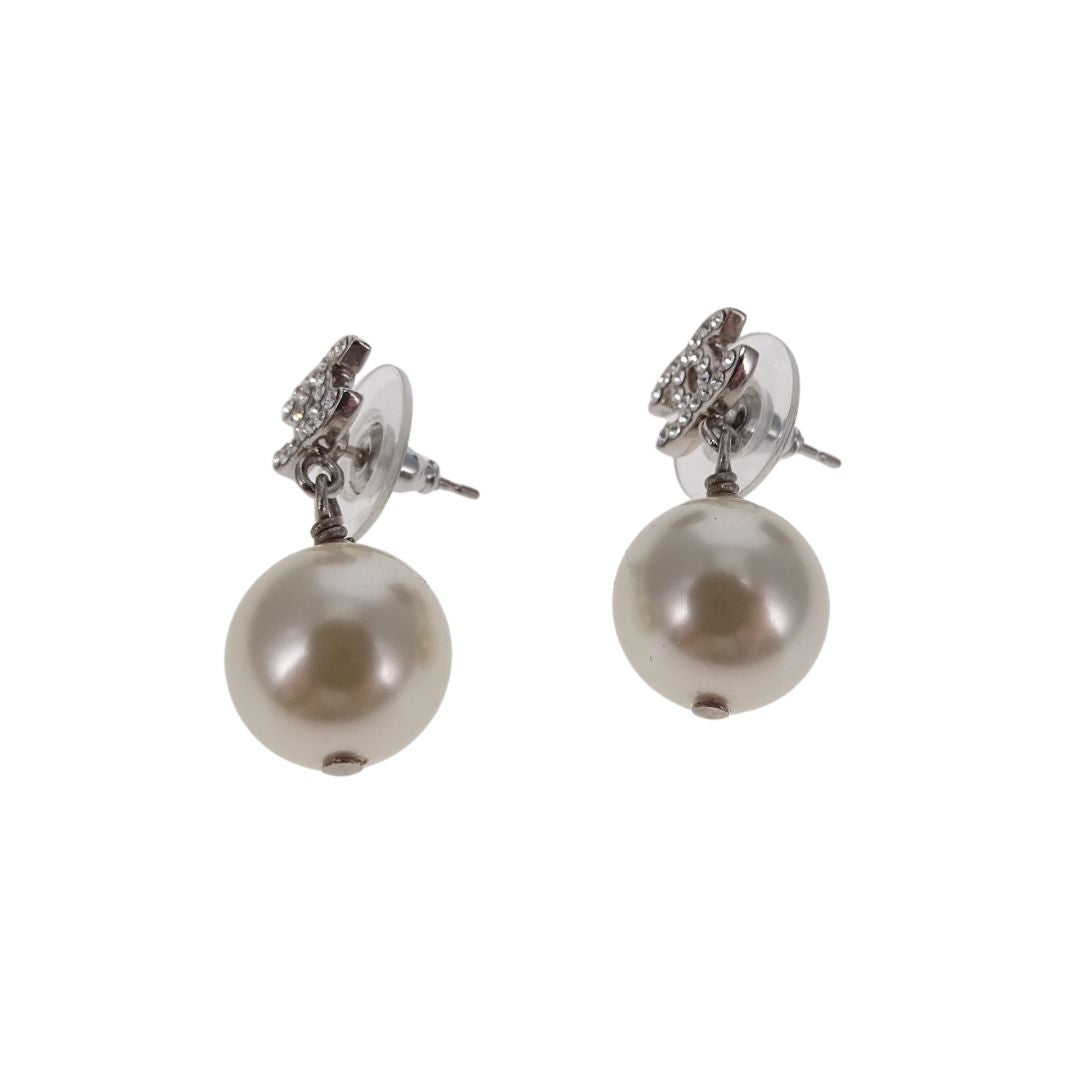 Chanel Earrings Mini CC and Pearl Drop 2020