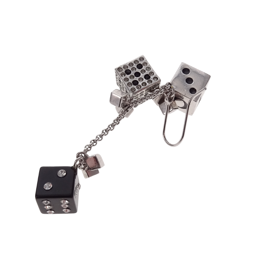 Dior Dice Dangle Earrings Galliano Collection