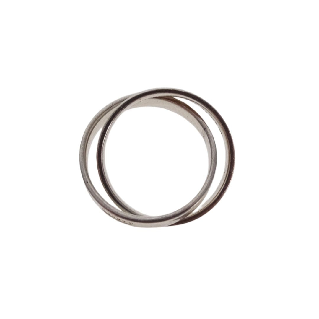 Tiffany & Co Since 1837 Interlocking Ring Sterling Silver (size 52)