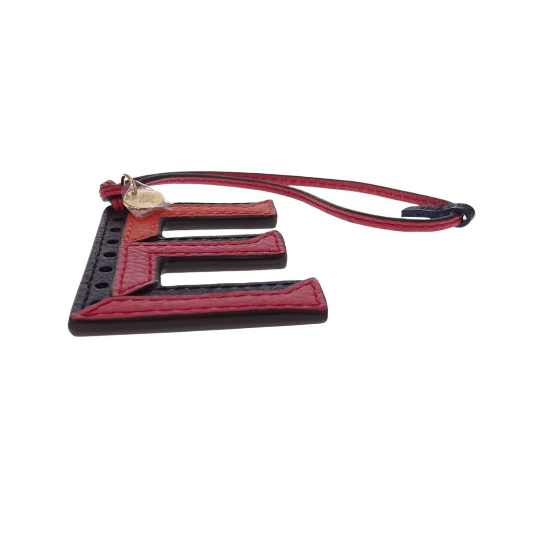 Mulberry Tri-Colour Leather Keyring-E