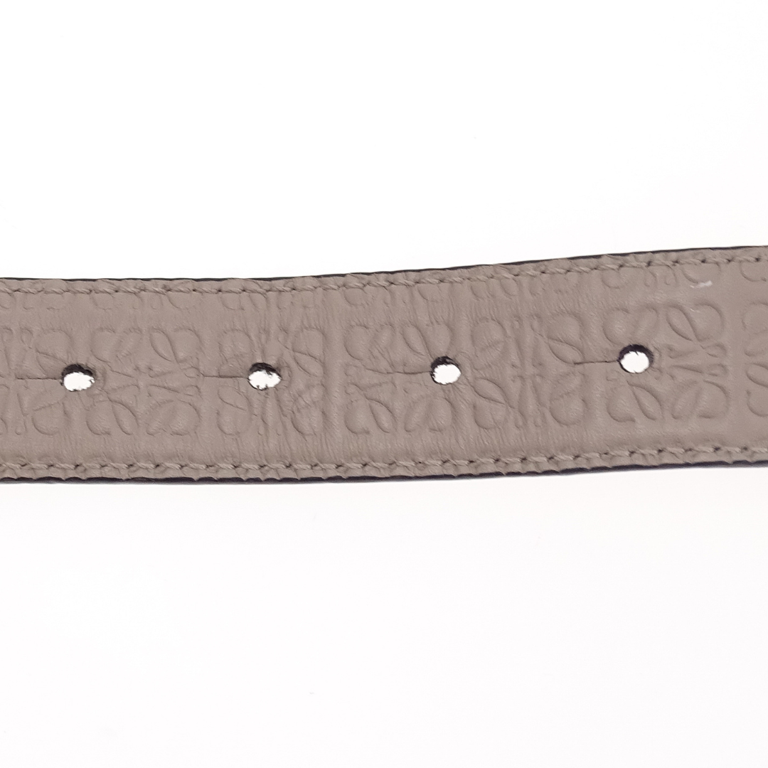 Loewe Anagram Belt Beige With Gold Buckle 90/36