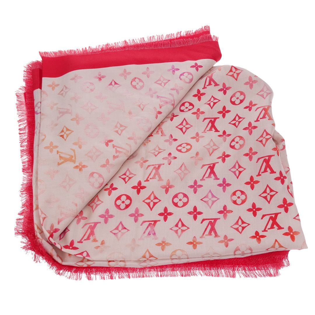 Écharpe Aquarelle Monogram Sunrise Louis Vuitton