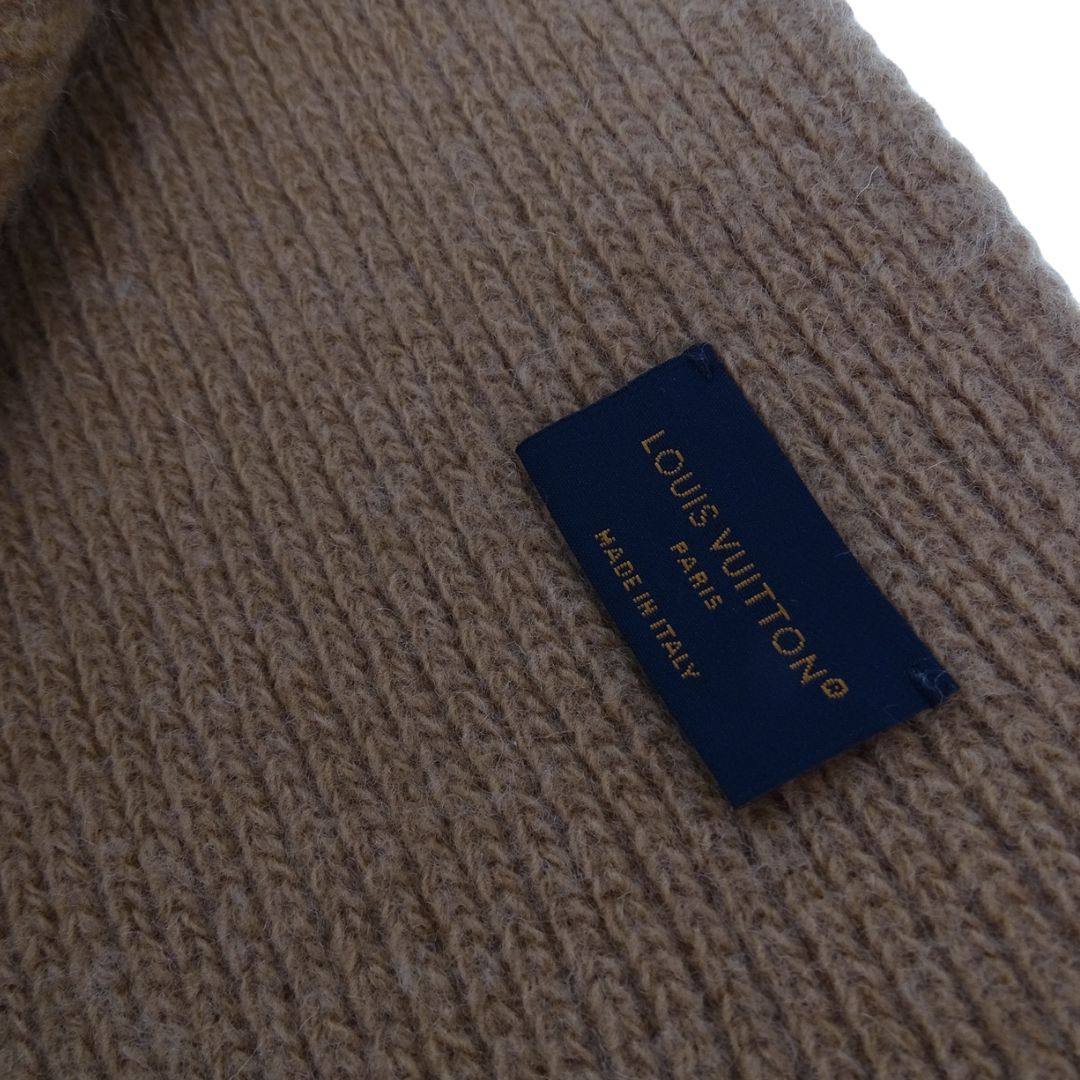 Louis Vuitton Flight Mode Medallion Scarf Wool In Camel And Rose