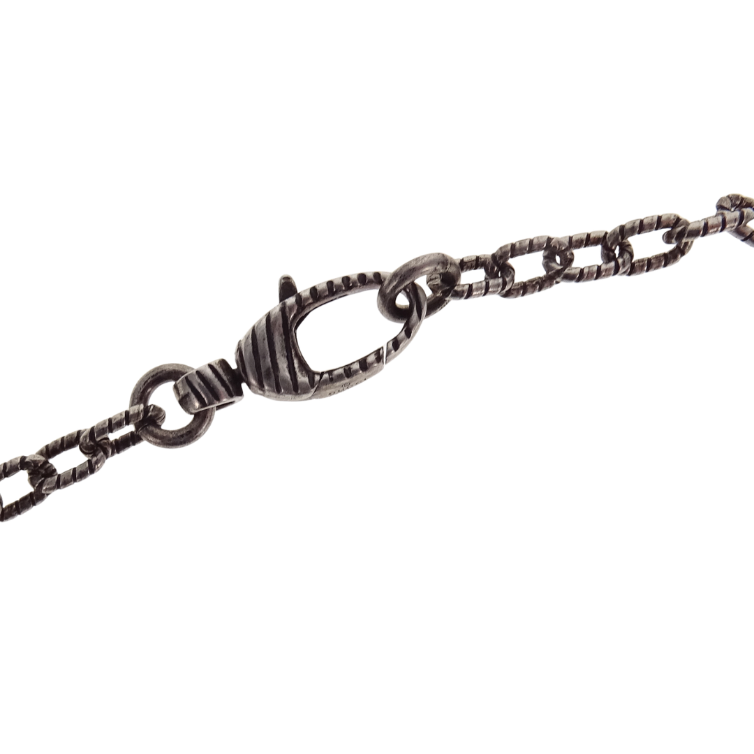 Gucci Interlocking Pendant Necklace In Antiqued Metal