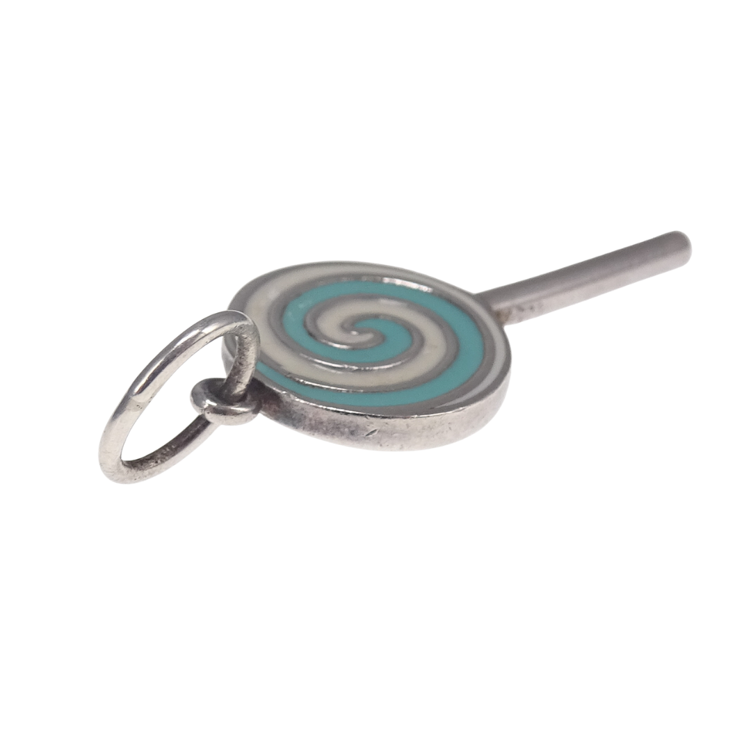 Tiffany & Co Lollipop Charm Sterling Silver and Enamel