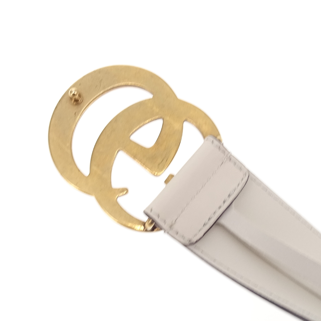 Gucci GG Marmont Belt Wide 95/38 Ivory