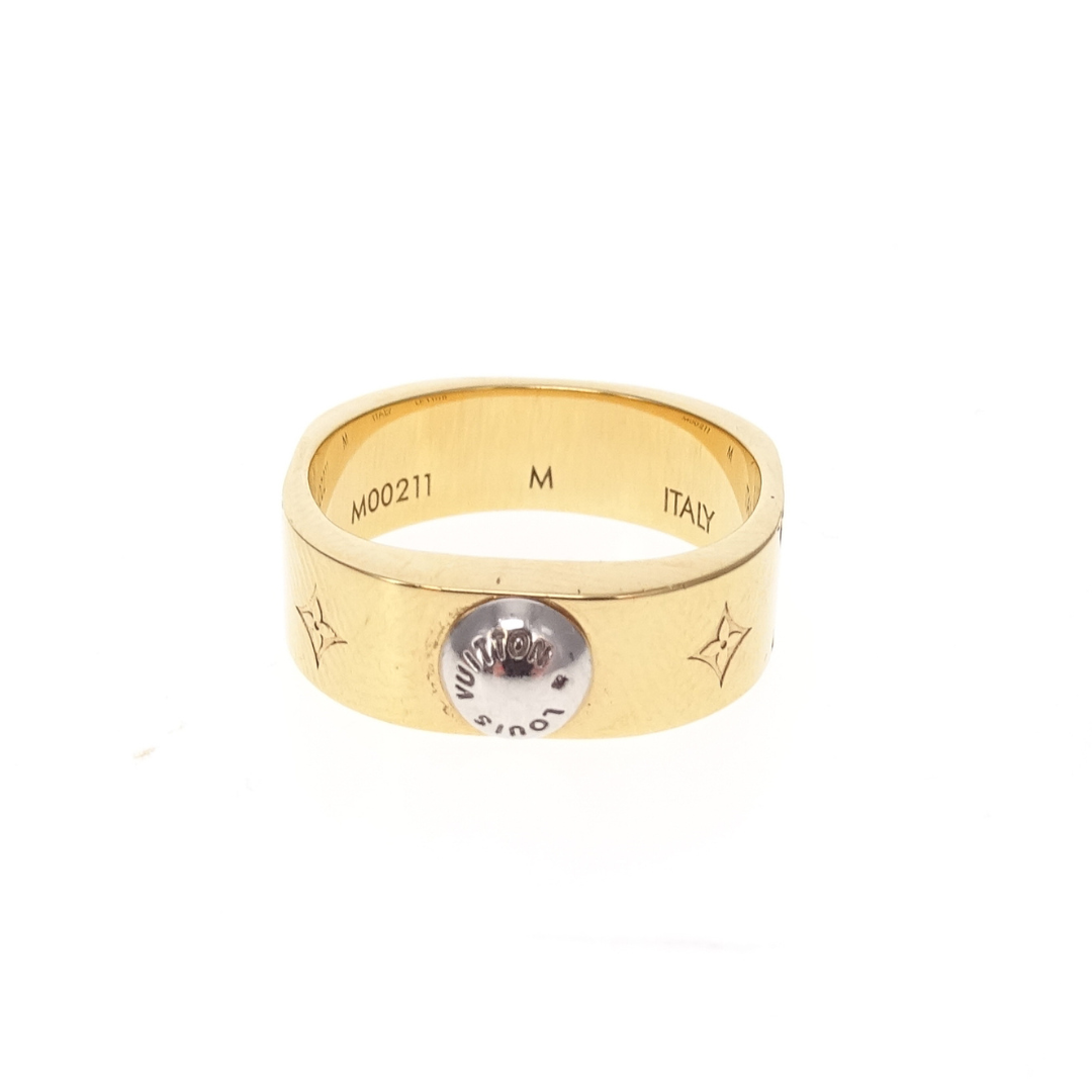 Louis Vuitton Nanogram Ring Gold/Silver Tone (M - size 54)