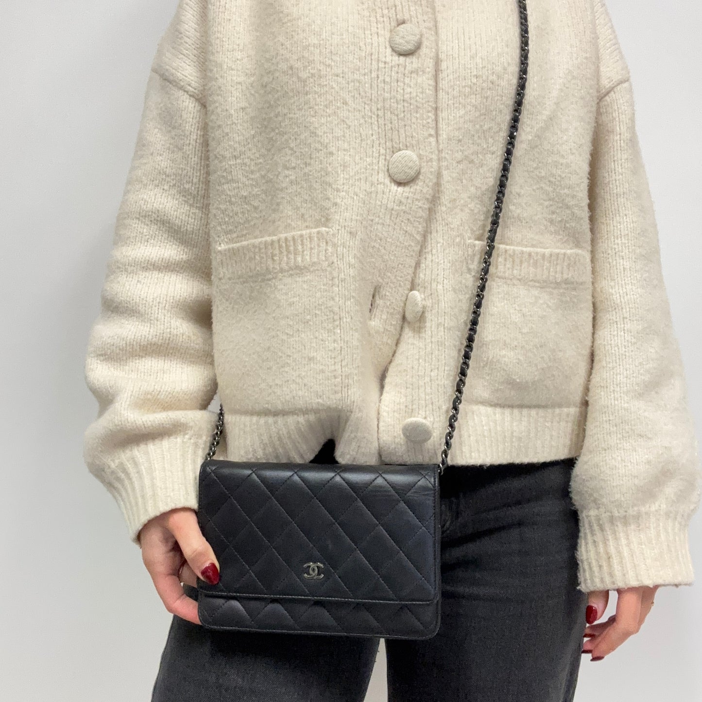 Chanel Wallet On Chain Timeless Classic Black Lambskin 2016/17