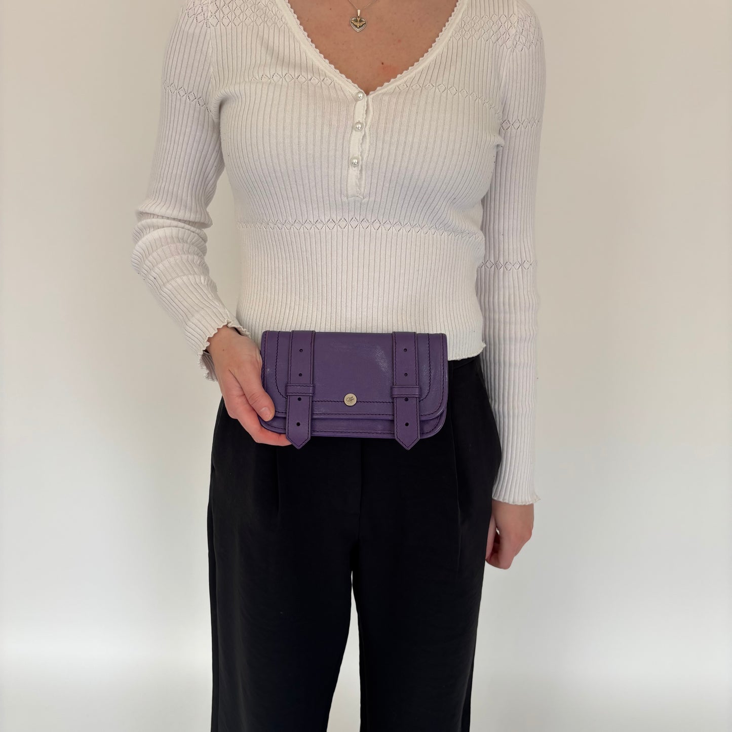 Proenza Schouler Violet Lux Leather Wallet