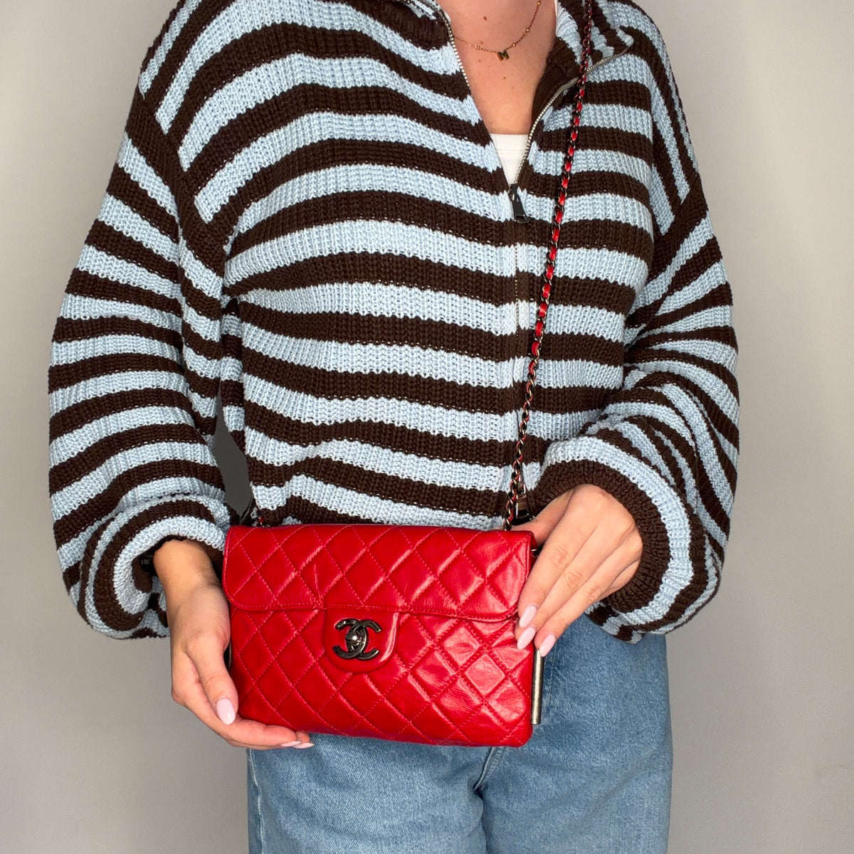 Chanel Soft Boy Flap Bag Red Glazed Calfskin 2013/14