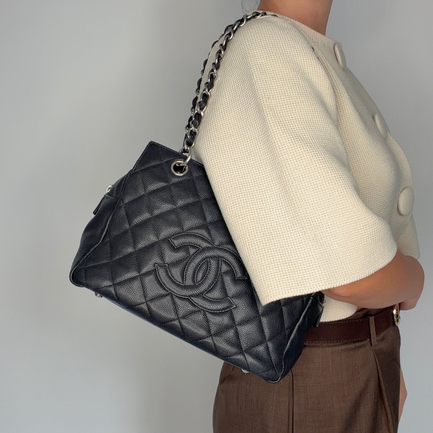 Chanel Petite Timeless Tote (PTT) Black SHW 2008/09