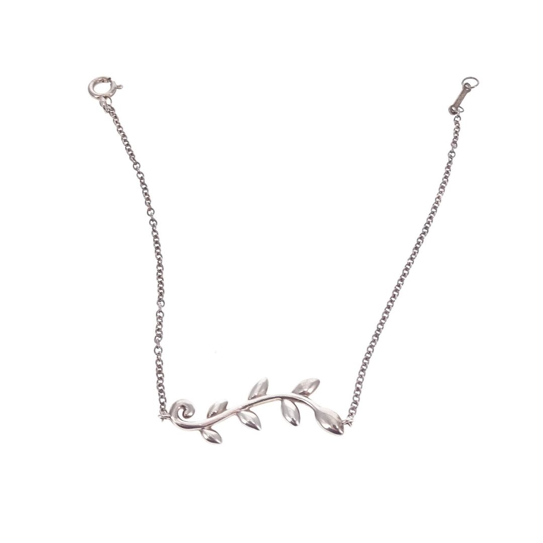 Tiffany & Co Paloma Picasso Olive Leaf Vine Bracelet Sterling Silver