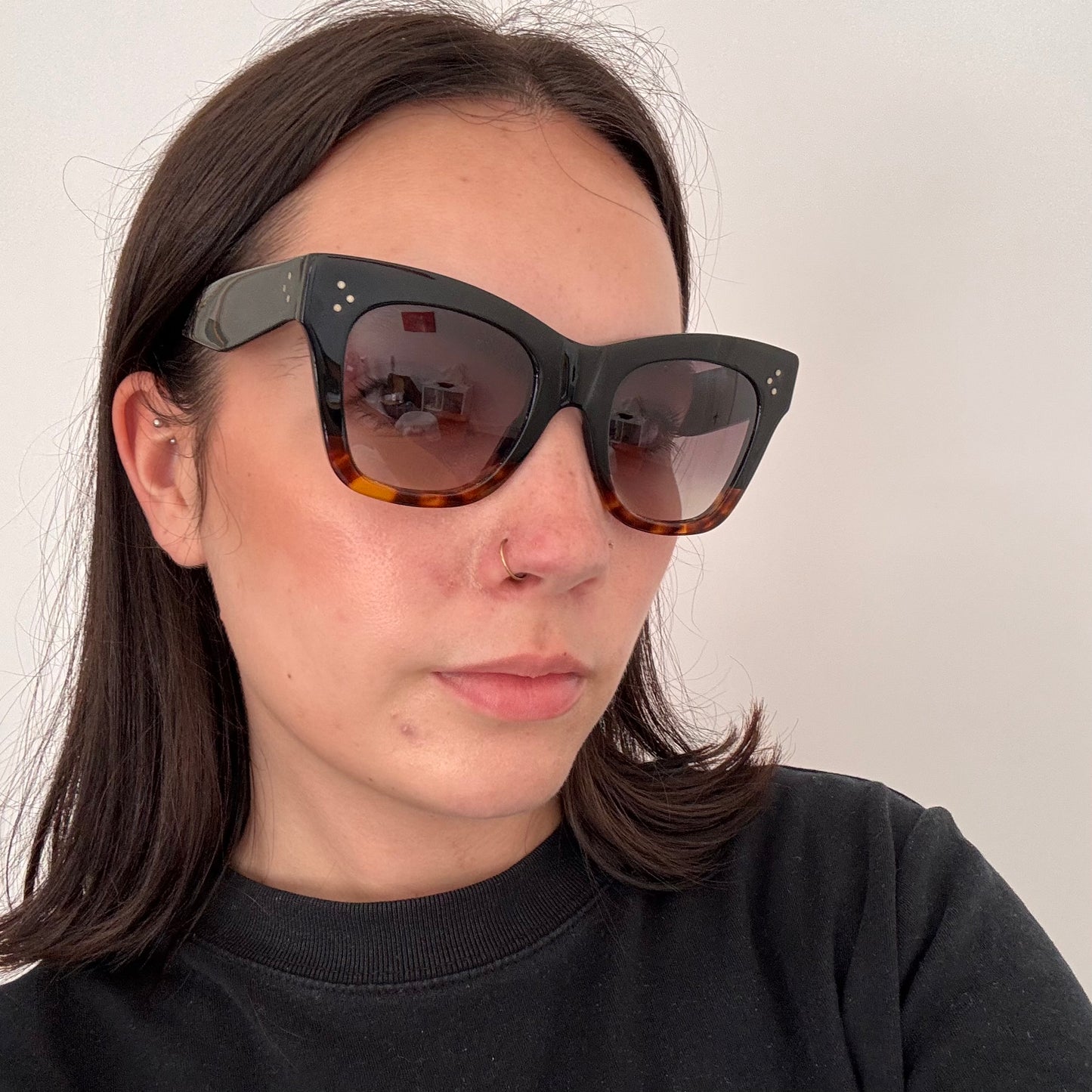 Celine Sunglasses Black/Tortoise CL4004IN