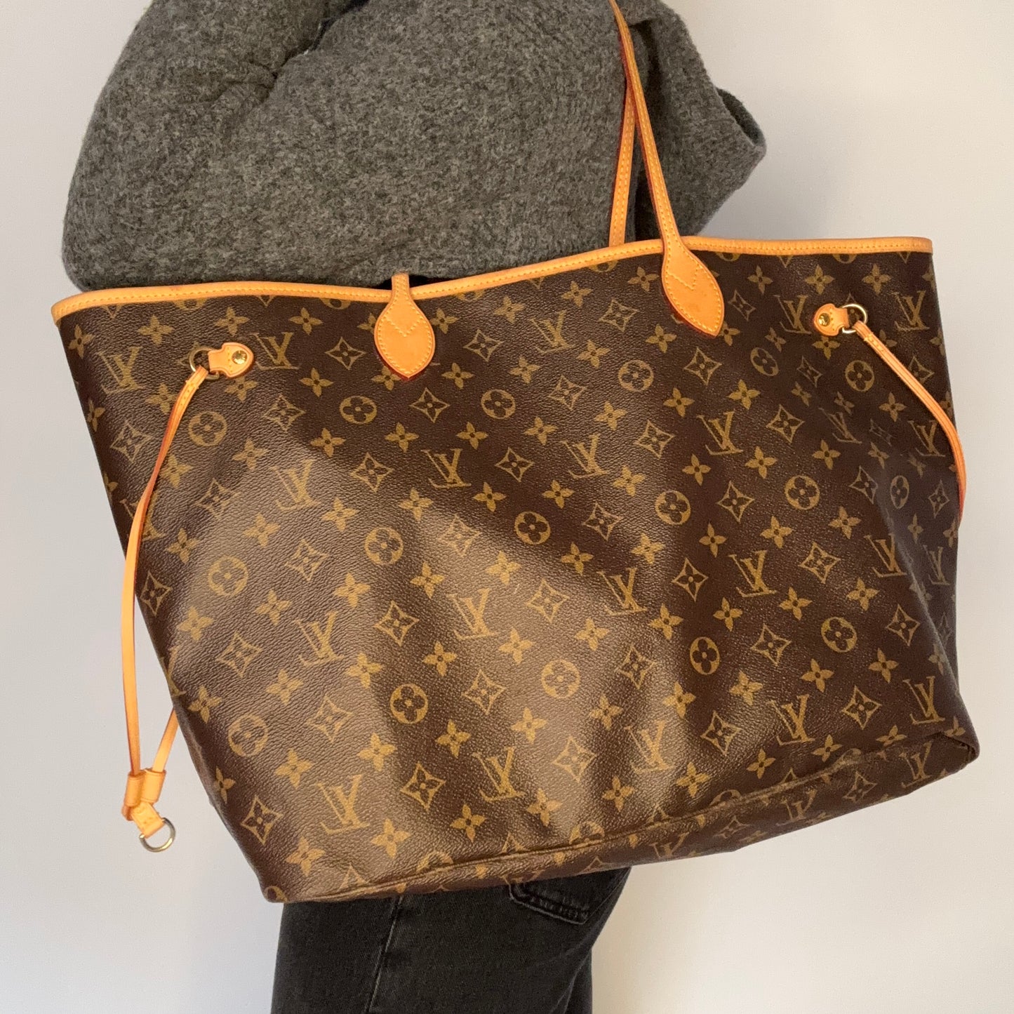 Louis Vuitton Neverfull GM Monogram and Beige SP5017  - 2007