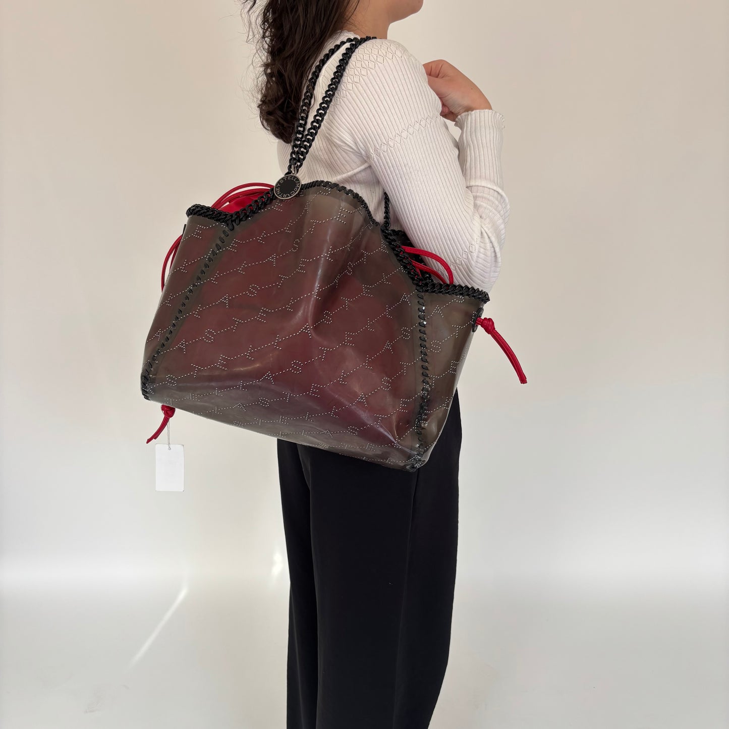 Stella McCartney Large Falabella Transparent Tote Bag