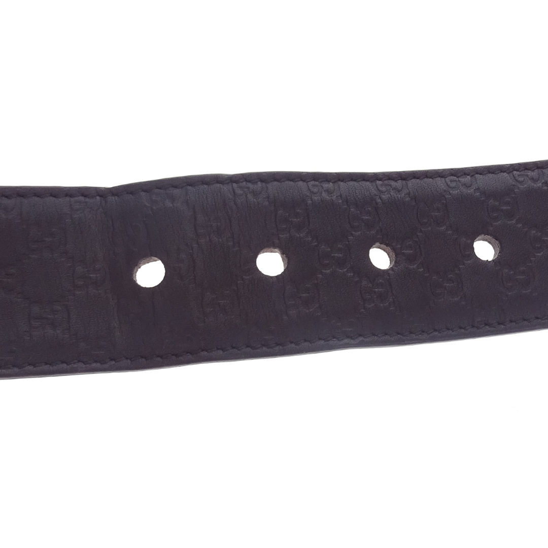 Gucci Brown Leather Microguccissima Belt 105 42