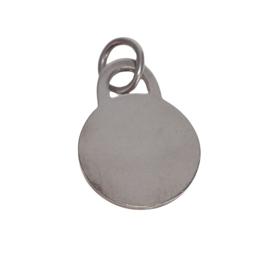 Tiffany & Co Round Plain Tag charm Sterling Silver