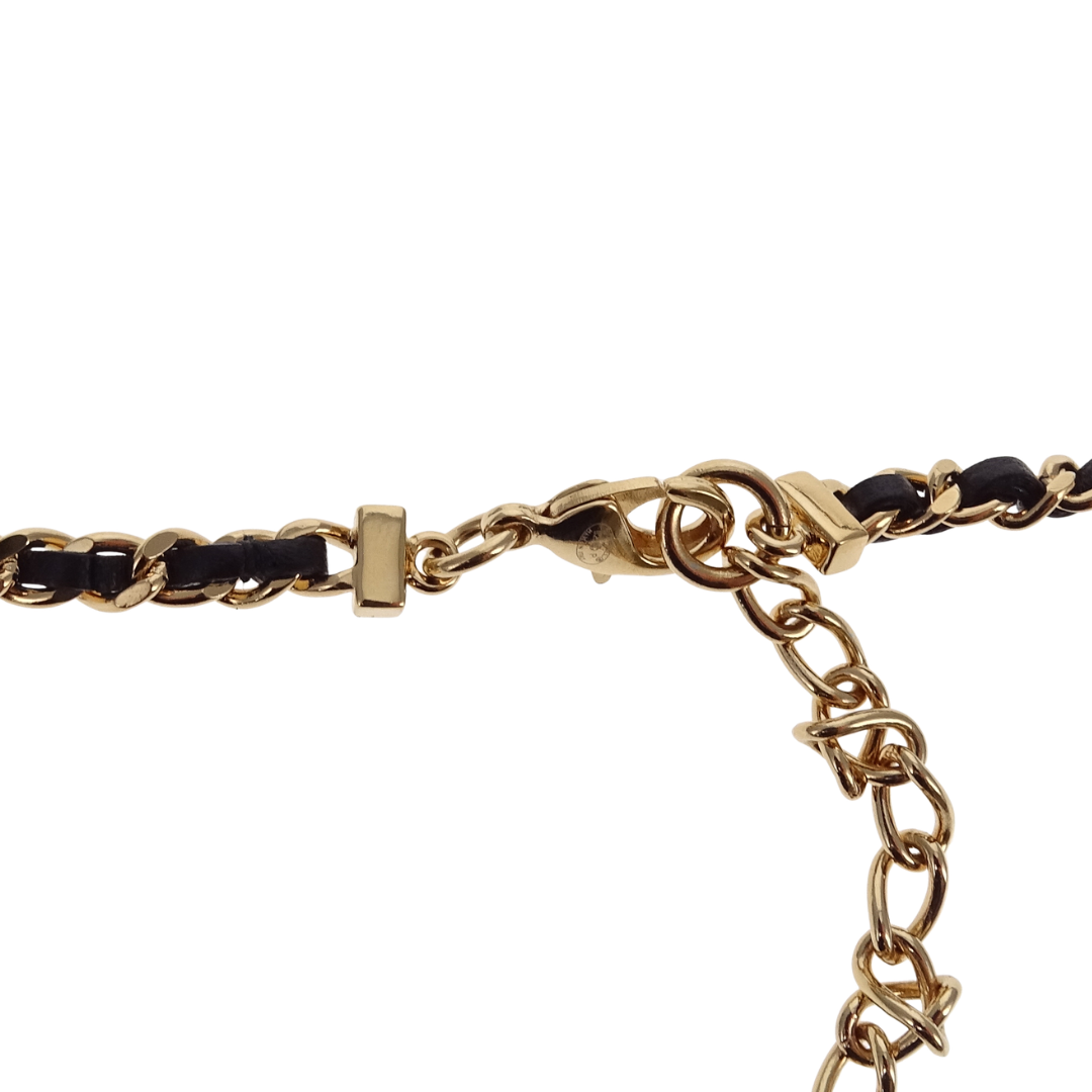Chanel Leather Woven GHW CC Choker 2026