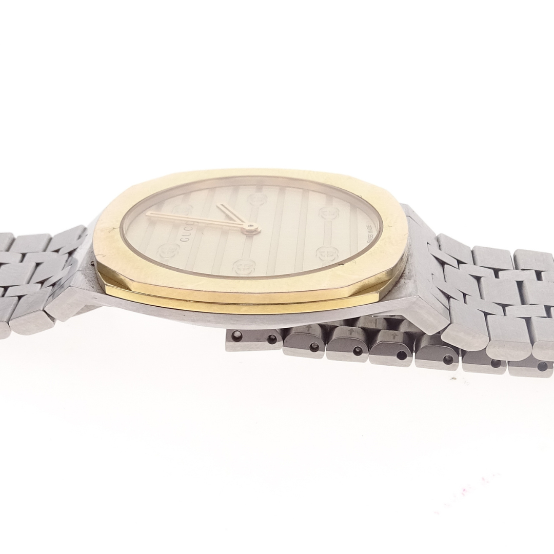 Gucci 25H 30mm Watch Brass and Stainless Steel