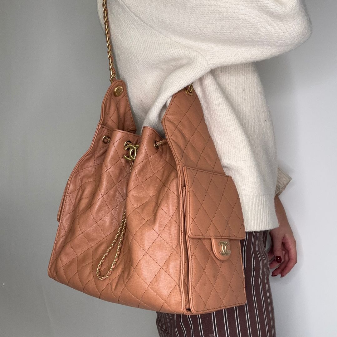 Chanel 25 Caramel Caviar GHW