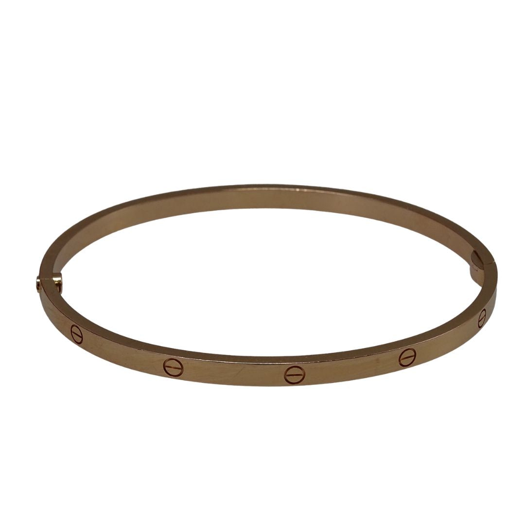 Cartier Love Bracelet Small Hinged Model 18k Yellow Gold