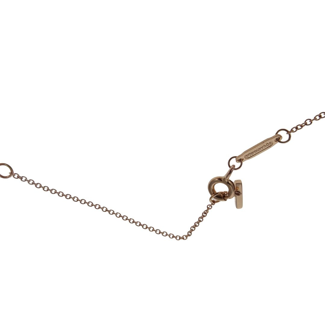 Tiffany & Co T Smile Necklace Small 18k Rose Gold