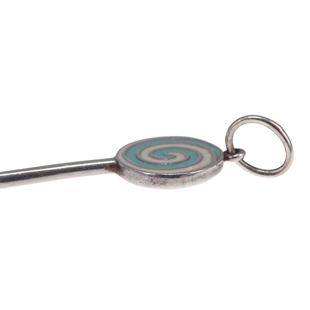 Tiffany & Co Lollipop Charm Sterling Silver and Enamel