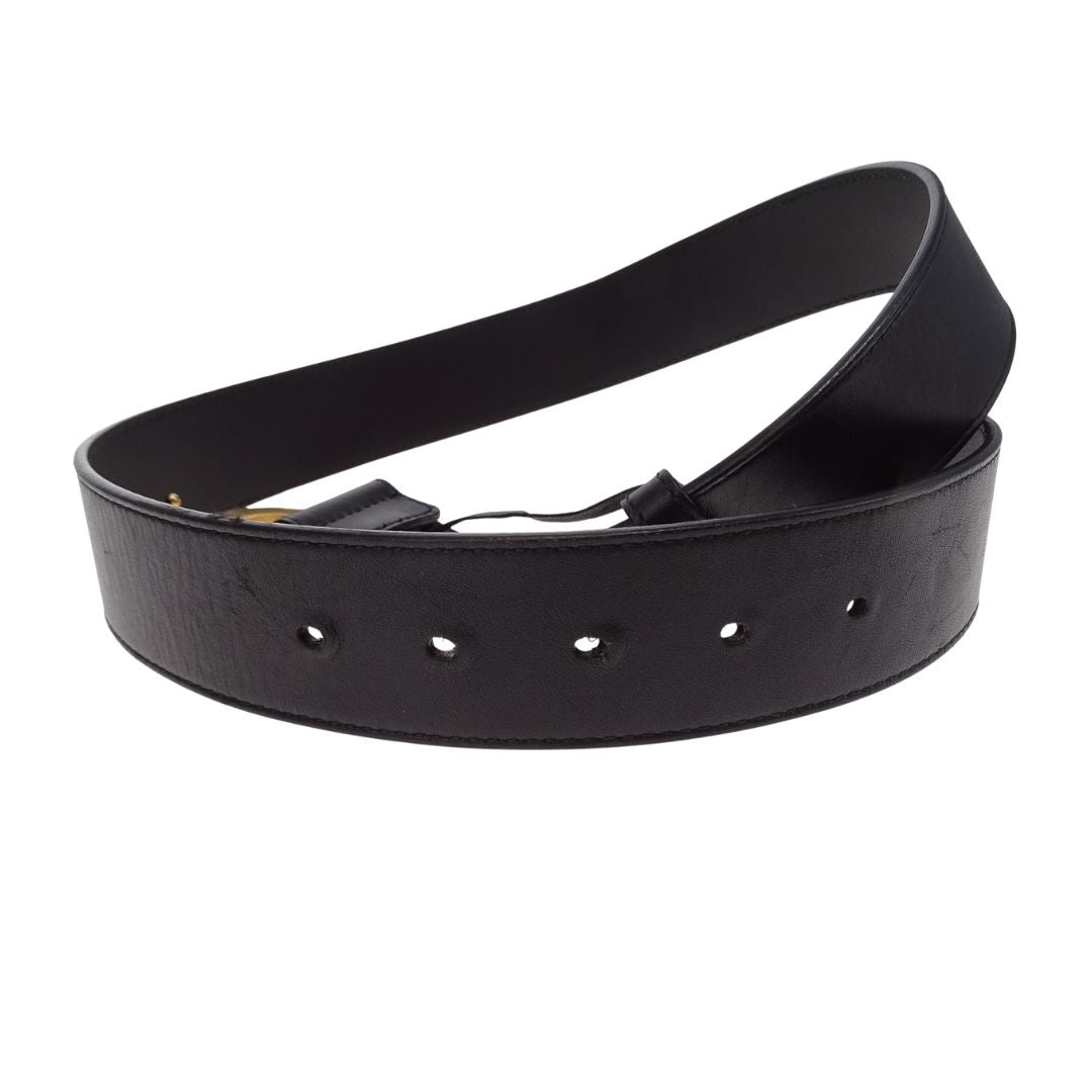Gucci GG Belt 40mm Black GHW (size 80cm)