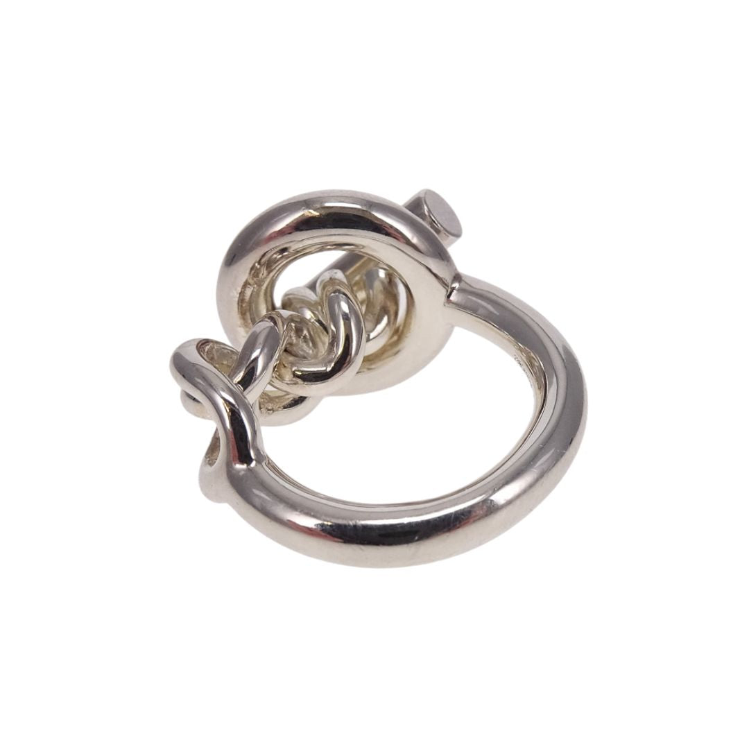 Hermes Croisette Ring Sterling Silver (size 56)